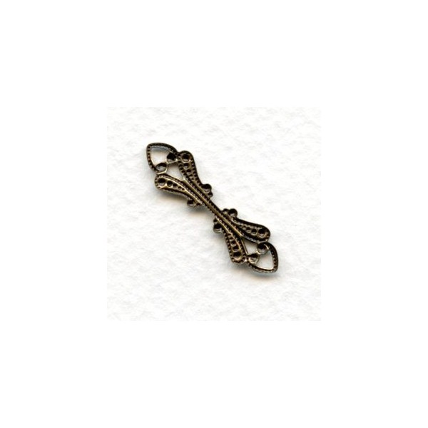 Unique Connector or Bail Oxidized Brass (6) - Image 2