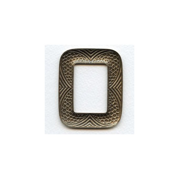 Embossed Detail Frame 65mm Stamping Oxidized Brass (1) - Image 2