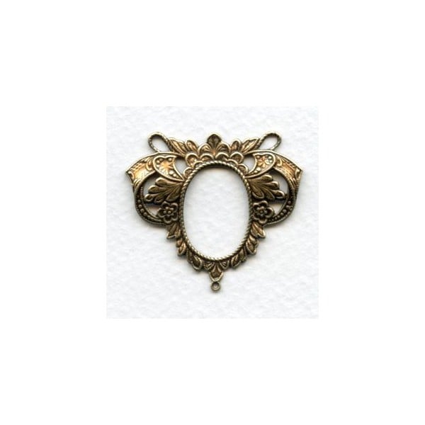 Elegant Romantic Connectors Oxidized Brass (4)