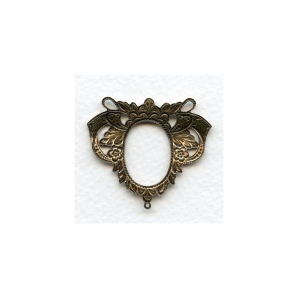 Elegant Romantic Connectors Oxidized Brass (4) - Image 2