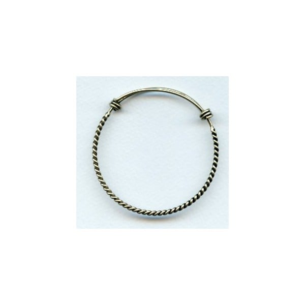 Expandable Twist Wire Bracelet Oxidized Brass (1)