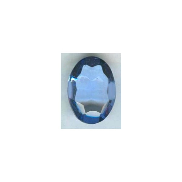 ^Light Sapphire Glass Oval Unfoiled Stone 18x13mm (1)