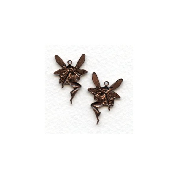 Nude Fairy Charms Right Left Oxidized Copper (6 pairs) - Image 2