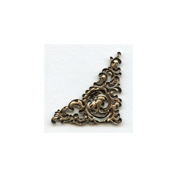 Fabulous Corner Detail Oxidized Brass 92mm (1) - Image 2