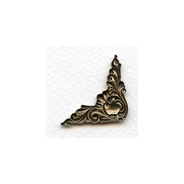 Corner Details Oxidized Brass Fancy Victorian Style (6) - Image 2