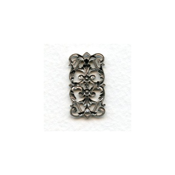 Ornate Link Connector Detailed Oxidized Silver (6) - Image 2