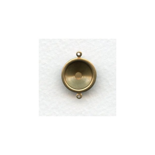 ^Rivoli Setting Connectors 12mm Oxidized Brass (6)