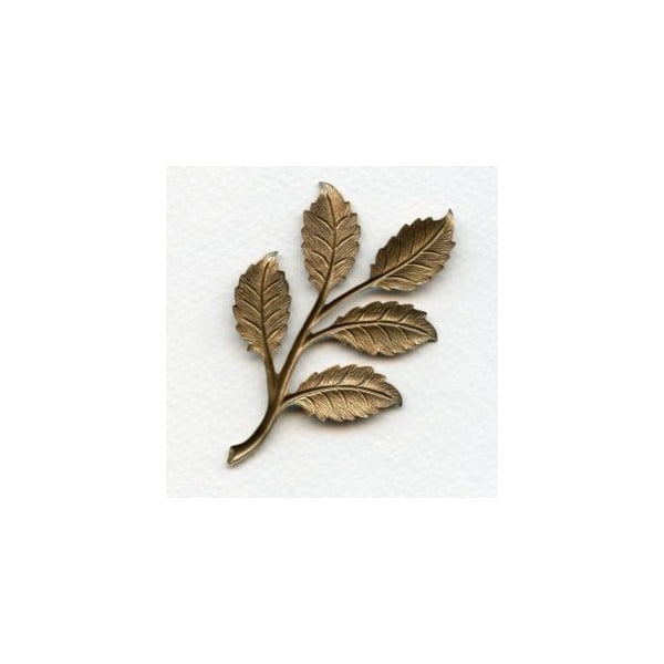 Dramatic Leaf Sprays Oxidized Brass 75mm (2) - Image 2