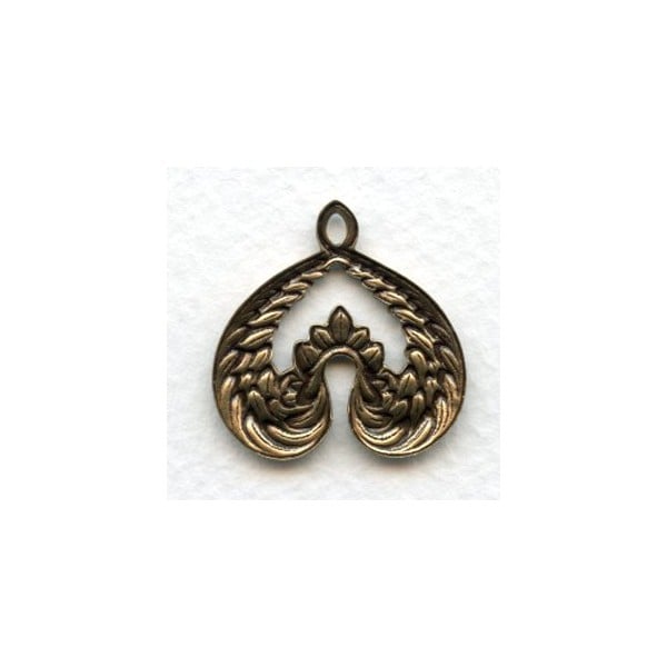 Creative Wings Pendant Oxidized Brass 26mm (4) - Image 2