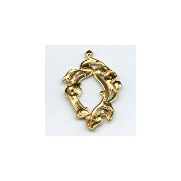 ^Calla Lilies Large Framework Raw Brass 65mm (1) - Image 2