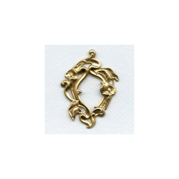 ^Calla Lilies Large Framework Raw Brass 65mm (1)