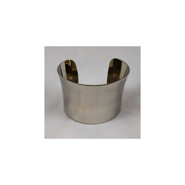 Smooth Concave Bright Silver Color 49mm Cuff (1)