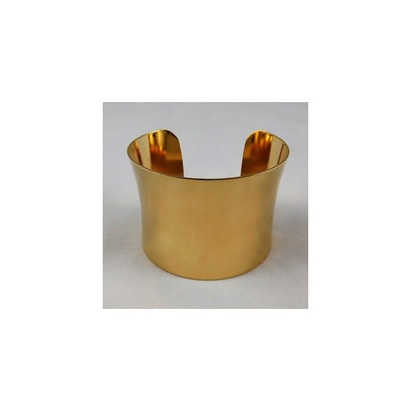 Smooth Concave Bright Gold Plated 49mm Cuff (1)