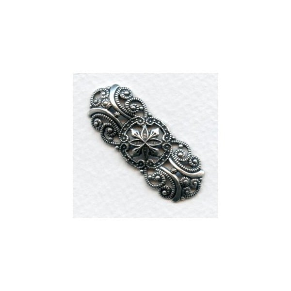 Amazing Connector Oxidized Silver 42x16mm (1)