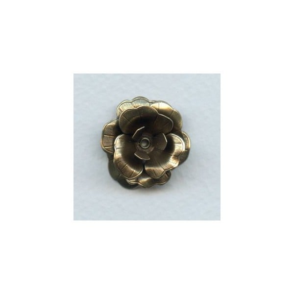 Composite Flower Stamping Oxidized Brass (1)