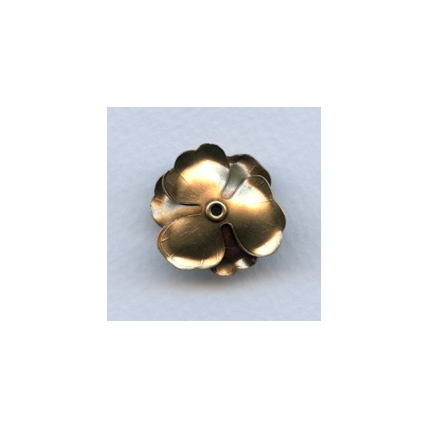 Composite Flower Stamping Oxidized Brass (1) - Image 2