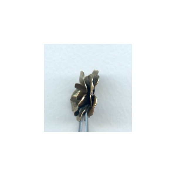 Composite Flower Stamping Oxidized Brass (1) - Image 3