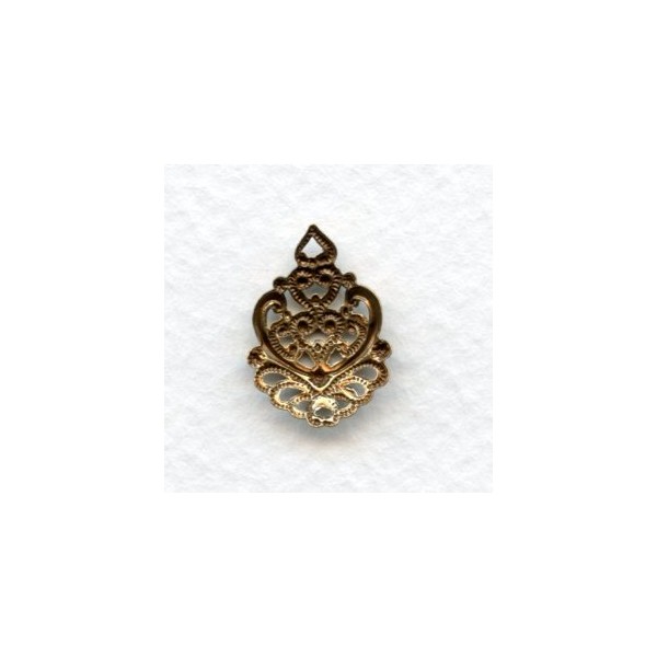 Filigree Connectors Oxidized Brass Function and Beauty (2) - Image 2