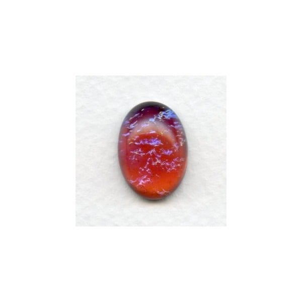 Dragon Breath or Mexican Opal Glass Cabochon 18x13mm (1)