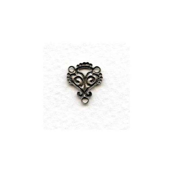 Moorish Influence Connectors Oxidized Silver 14mm (12) - Image 2