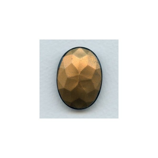 ^Amethyst Oval Glass Foiled Jewelry Stone 30x22mm (1) - Image 2