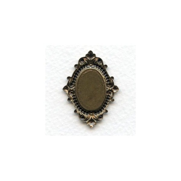 Fabulous Ornate Centerpiece Setting in Oxidized Brass (1) - Image 2