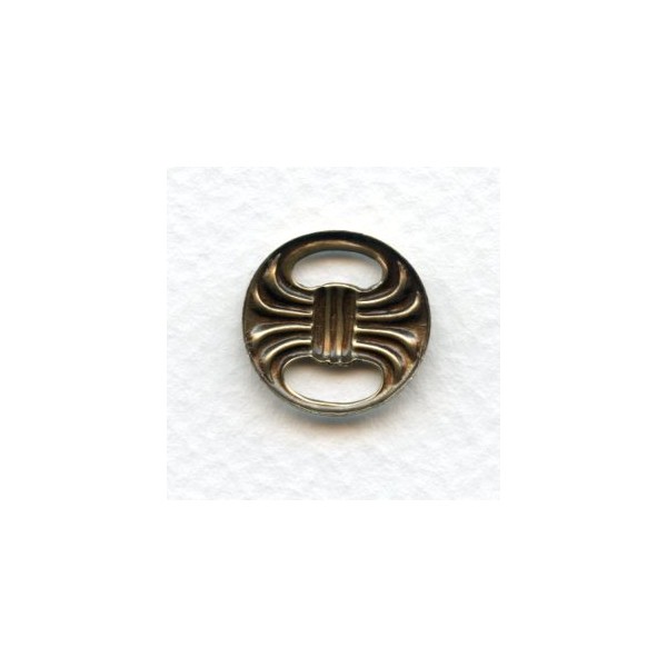 Round Bow Style Connectors Oxidized Brass 16mm (6) - Image 2