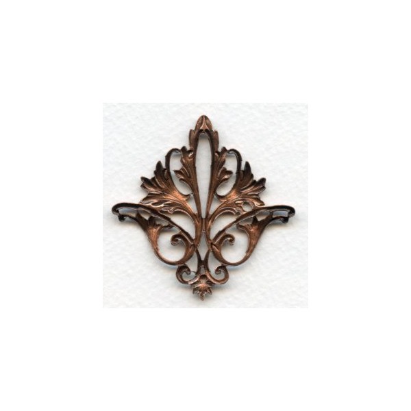 Fleur-de-lys Openwork Stamping Oxidized Copper (1) - Image 2