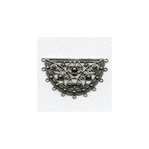 Eleven Loop Connector Oxidized Silver 50mm (3)