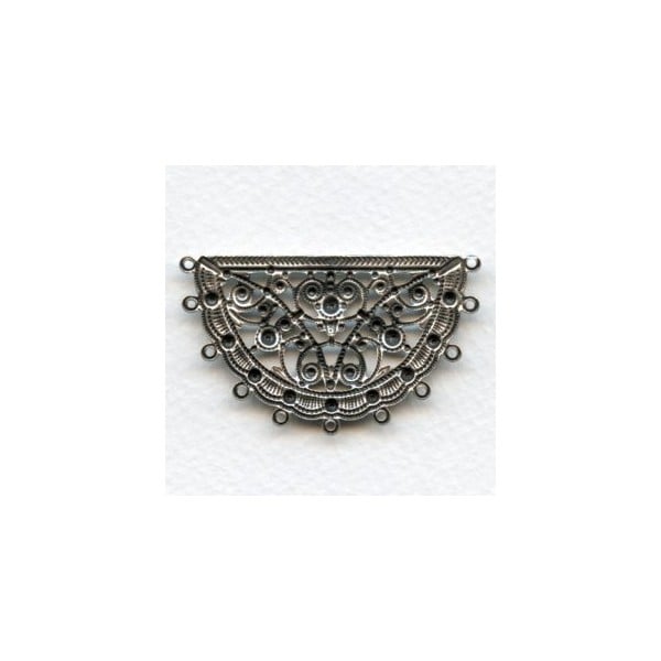 Eleven Loop Connector Oxidized Silver 50mm (3) - Image 2
