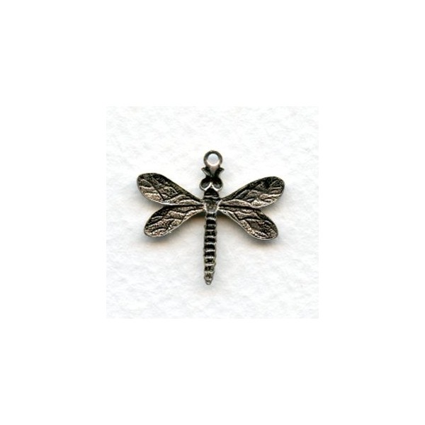 Detailed Small Dragonfly Pendants Oxidized Silver (6) - Image 2