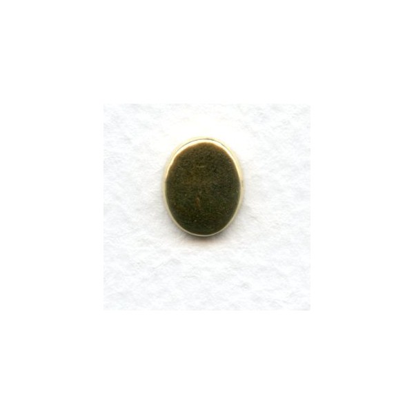 Serrated Edge Settings 10x8mm Raw Brass (12) - Image 3