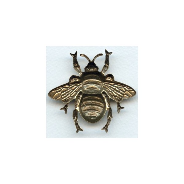 Giant Bumblebee Stamping Oxidized Brass 61mm (1) - Image 2