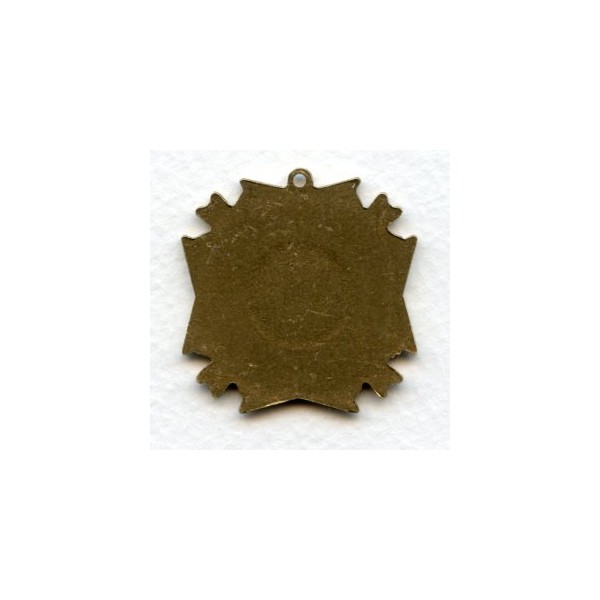 Grand Royal Medallion Pendant Oxidized Brass (1) - Image 2