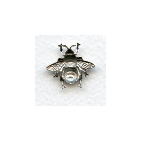 Bumblebee Stampings Tiny Oxidized Silver 18mm (6) - Image 2