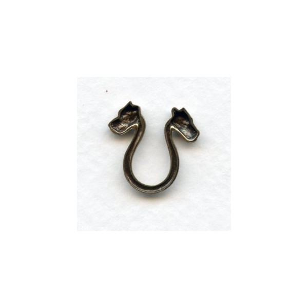 Mythical Two Headed Sea Creatures Oxidized Brass (4) - Image 2