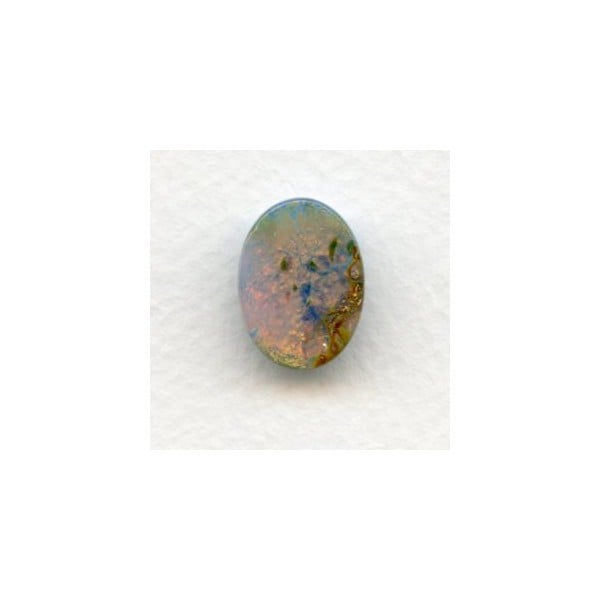 Blue Glass Opal Cabochon 18x13mm (1) - Image 2