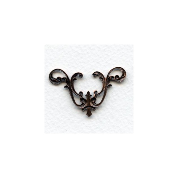 Embellishment 40x25mm Oxidized Copper (1) - Image 2