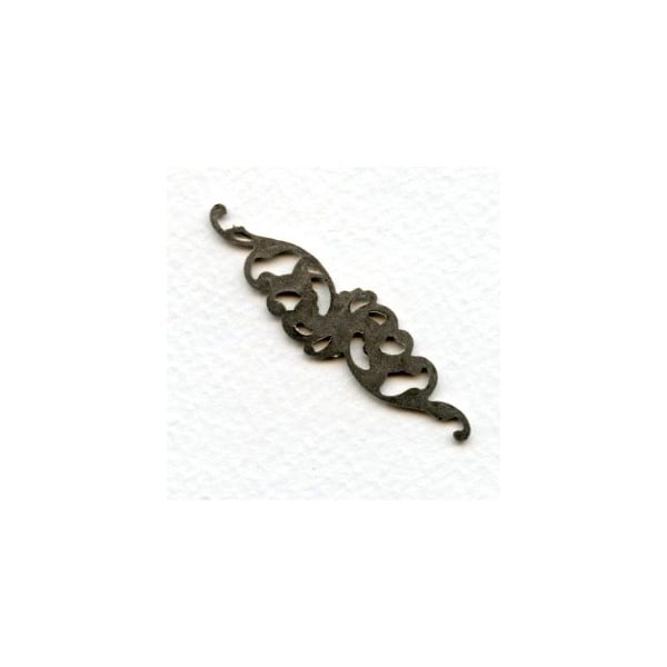 Elegant Filigree Scrollwork 63mm Oxidized Silver (1) - Image 2