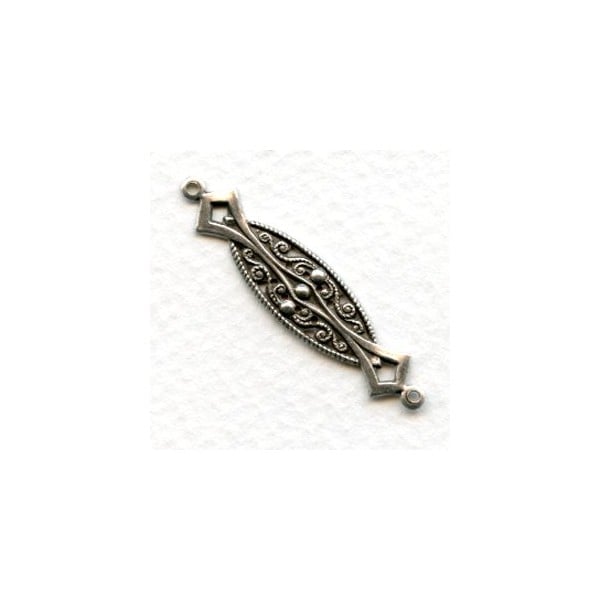 Deco Style Connectors Oxidized Silver 37mm (6)