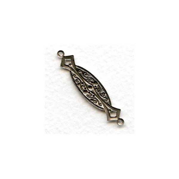 Deco Style Connectors Oxidized Silver 37mm (6) - Image 2