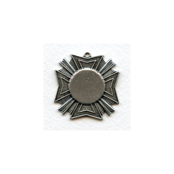 Grand Royal Medallion Pendant Oxidized Silver (1)
