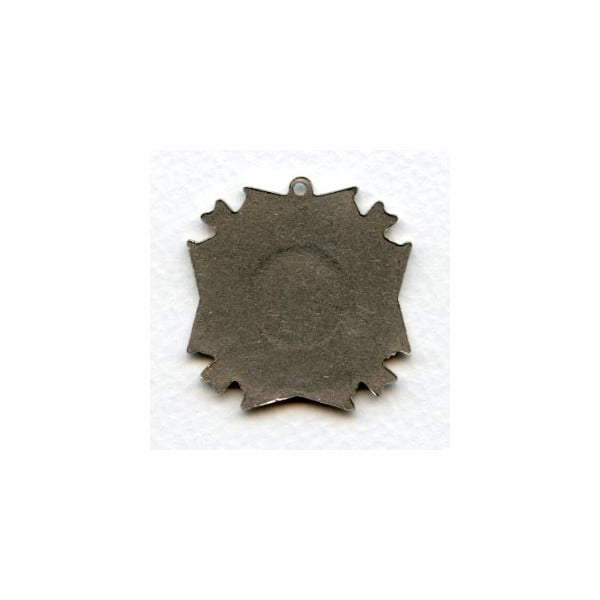 Grand Royal Medallion Pendant Oxidized Silver (1) - Image 2