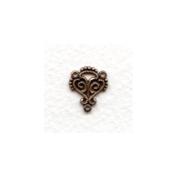 Moorish Influence Connectors Oxidized Copper 14mm (12)