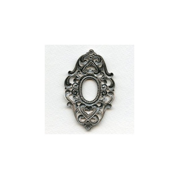 Embellished Framework Finery 79mm Oxidized Silver (1) - Image 3