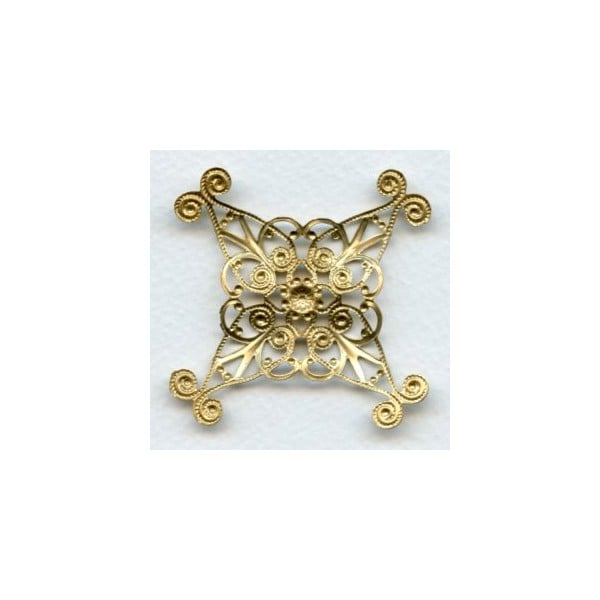 ^Ornate 48mm Filigree Raw Brass (1) - Image 2