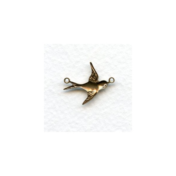 Flying West Bird Connectors Oxidized Brass (6) - Image 2