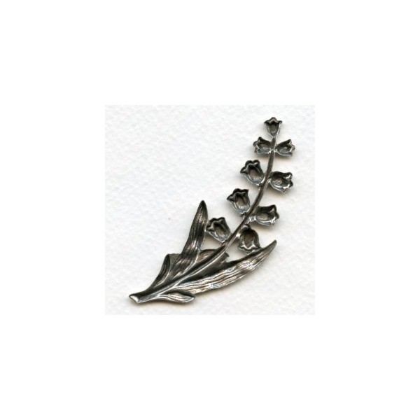 Lily of the Valley Flower 70mm Oxidized Silver (1) - Image 2