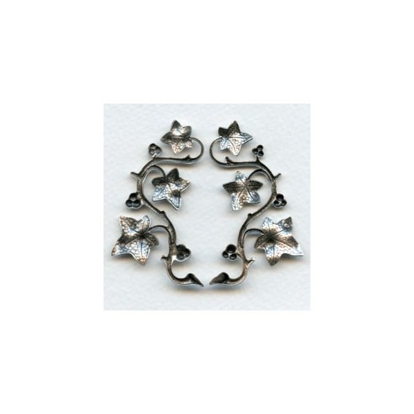 Vines with Berries Oxidized Silver 57mm (1 set) - Image 2