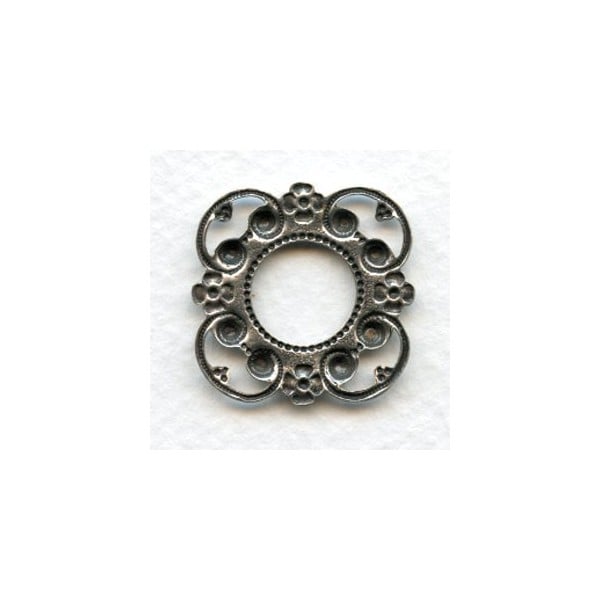 Connector Setting Frame Oxidized Silver 24mm (3) - Image 2
